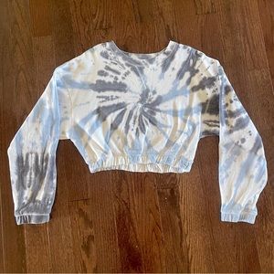 Aeropostale cropped tye dye sweatshirt